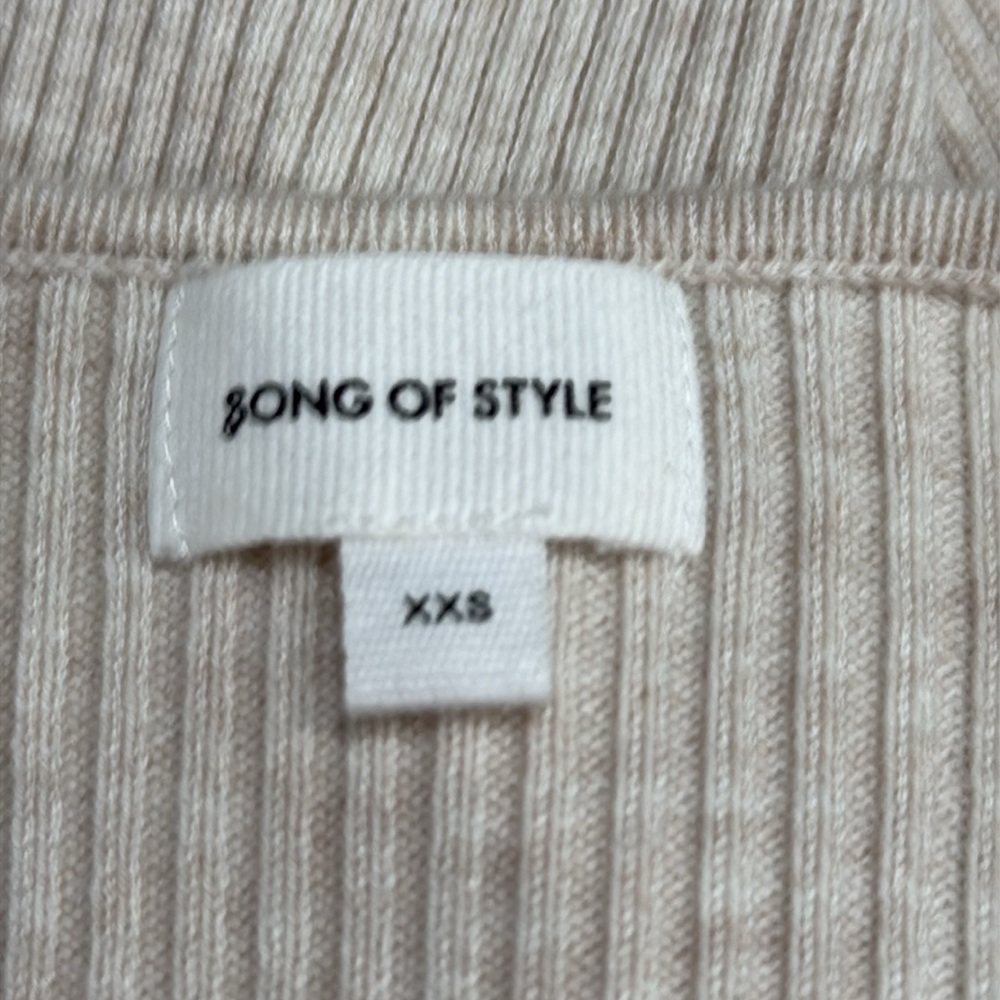 Song of Style Beige Off-Shoulder Sweater - Picture 7 of 8